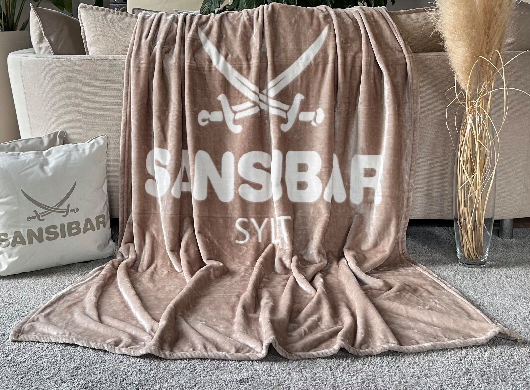 Sansibar Sylt Wohndecke Kuscheldecke Beige Polyester 150x200 cm - Bild 2