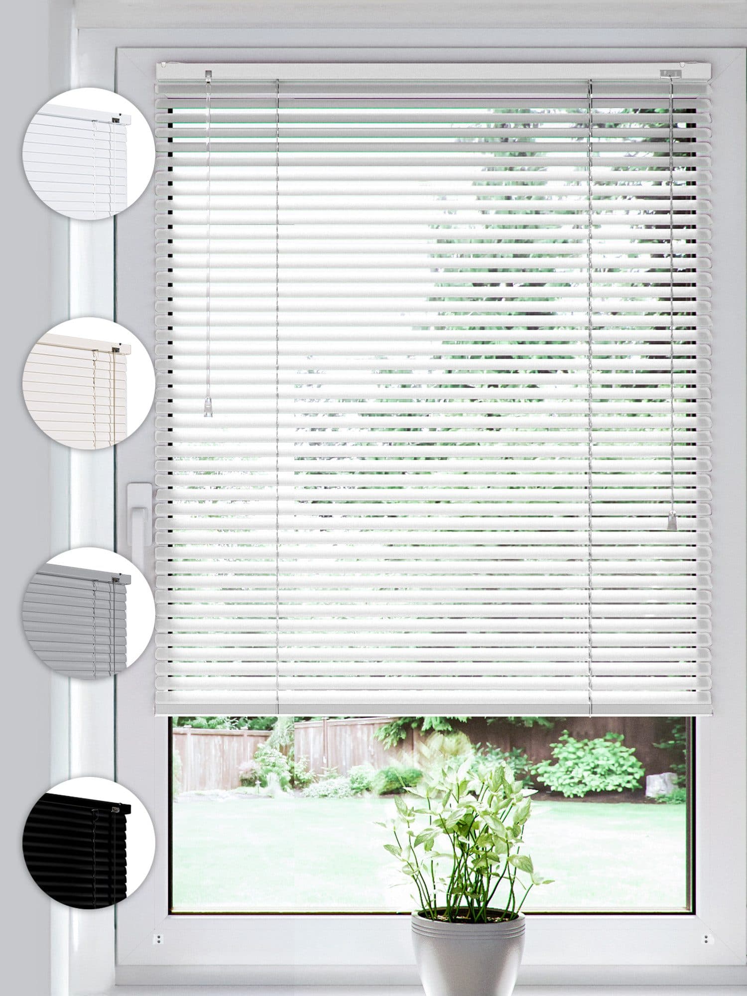 Sonello Aluminium Jalousie Klemmfix Weiß Blickdicht - Bild 2