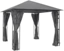 KONIFERA Pavillon Athen Blätter-Optik Schwarz mit 4 Seitenteilen Bild 2