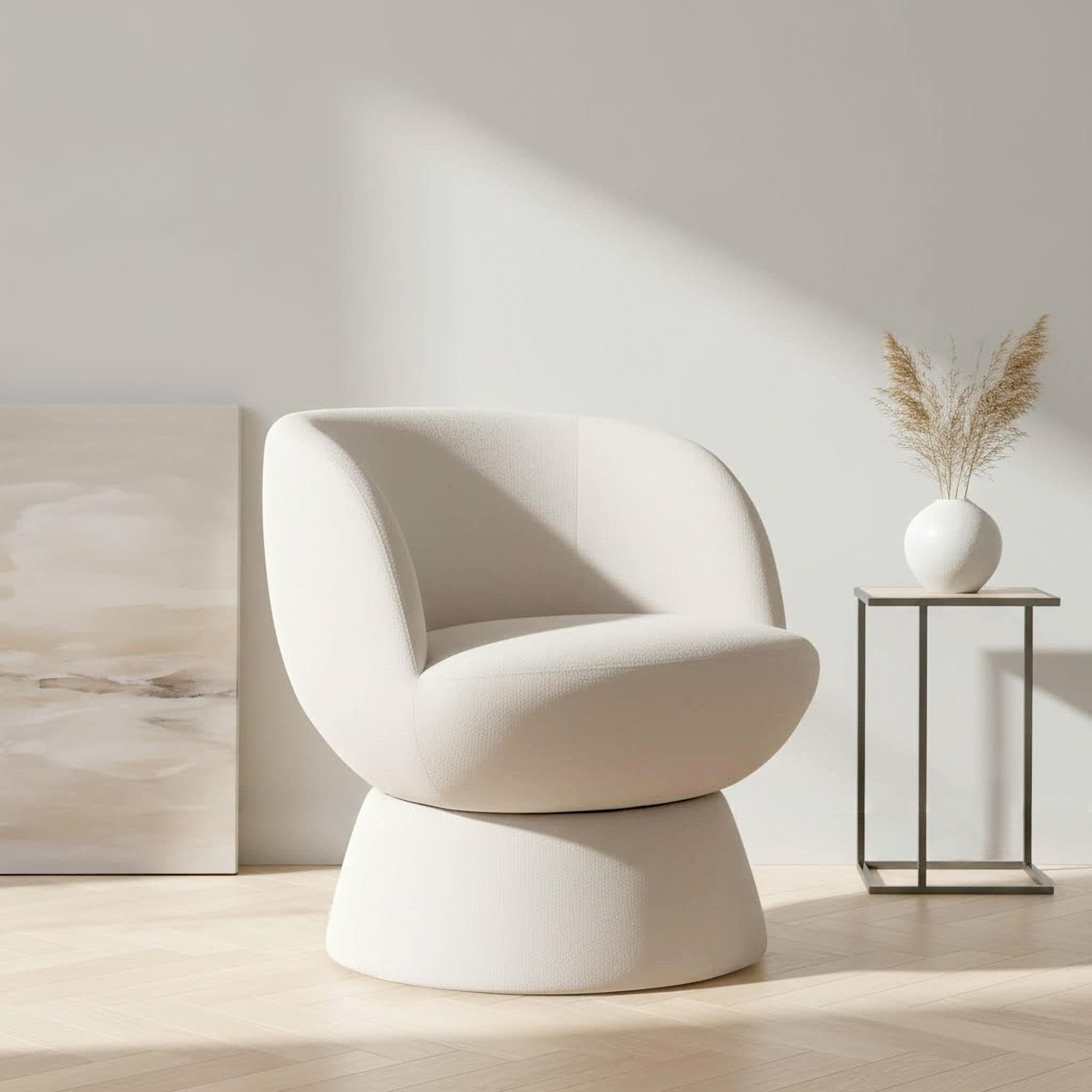 OTTO HOME Drehsessel ZAZZA Lese-Sessel, TV-Sessel, Loungesessel, 360° drehbar, feiner Struktur-Bezug - Bild 2