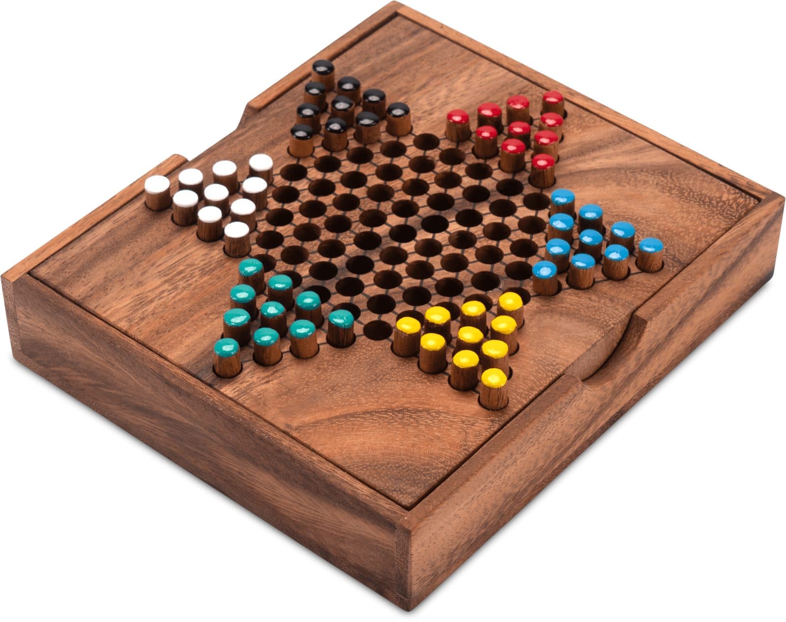 Logoplay Holzspiele Halma Gr. S Gesellschaftsspiel aus Holz 2-6 Spieler - Bild 2