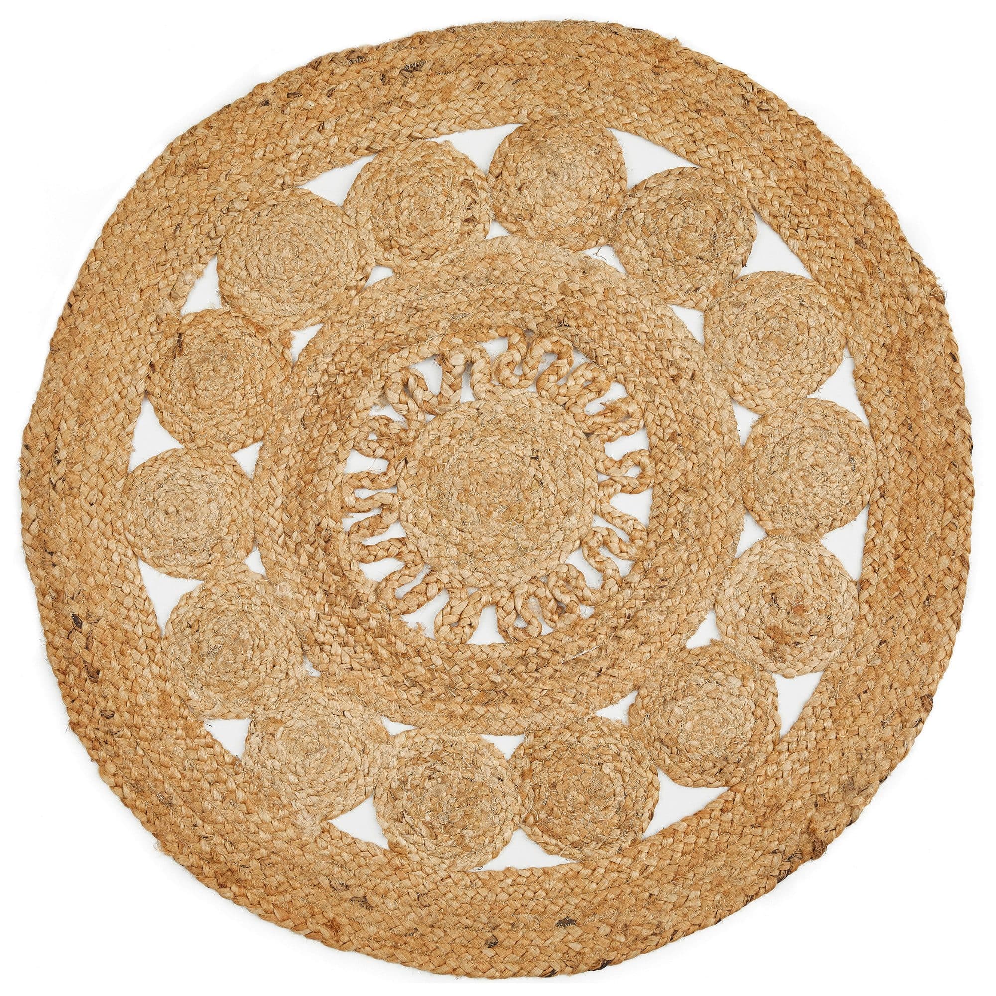 LUXOR living Teppich Balo rund Jute handgeflochten Boho - Bild 2