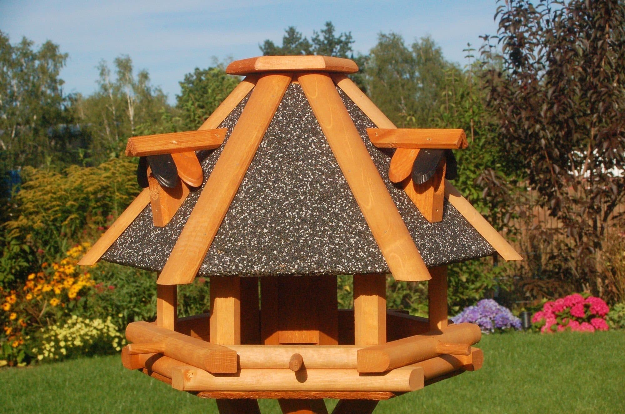 DSH DEKO SHOP HANNUSCH Vogelhaus Luxus Vogelhaus, wahlweise mit Solar/Ständer