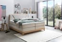 Belanoti Boxspringbett Riviera Eiche 180x200 cm mit Visco-Topper Bild 2