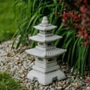 gartendekoparadies.de Gartenfigur Steinlampe Pagode japanische Steinlaterne 46 cm 14 kg Frostsicher Bild 2