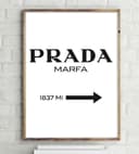 Close Up Poster Prada Marfa Kunstdruck Schwarz-Weiß 30x40 cm Bild 2