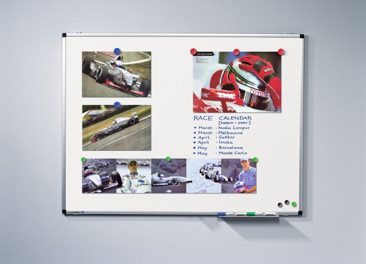LEGAMASTER Magnettafel Whiteboard Premium Weiß Aluminiumrahmen - Bild 2