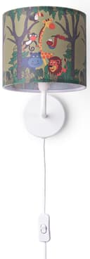 PACO HOME Wandleuchte Diamond 638 Weiß Dschungel Tier-Motiv Kinderzimmer Bild 2
