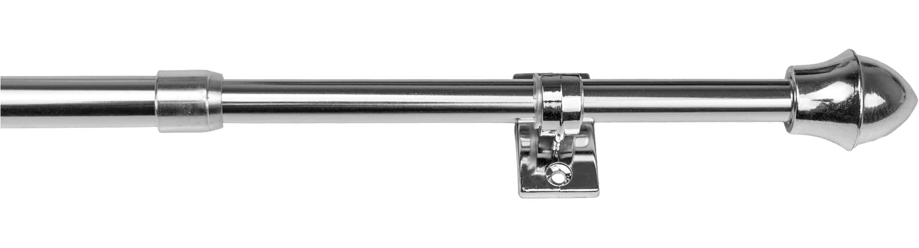 Garesa Scheibenstange Barock Grau Chrom 13mm Ausziehbar - Bild 2