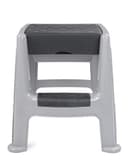 ONDIS24 Hocker mit Trittleiter und Staufach grau bis 150 kg Bild 2