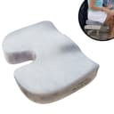 Best Direct® Backright® Sitzkissen Grau Orthopädisch Memory-Schaum Bild 2