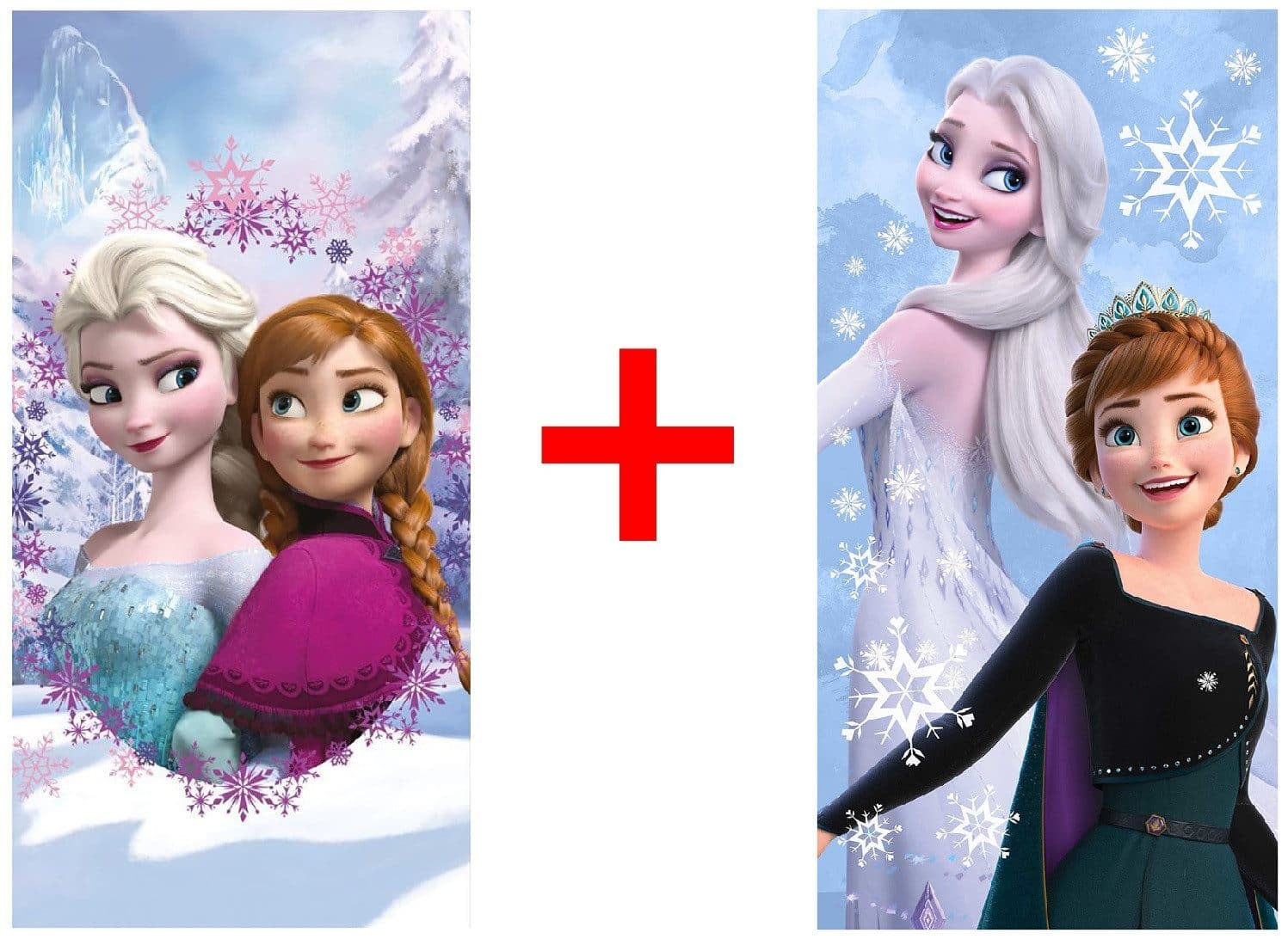 Disney Handtücher Frozen Anna Elsa Strandtuch Badetextilien 2er-Set - Bild 2
