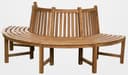 CLP Sitzbank Teakholz 180 Grad Bild 2