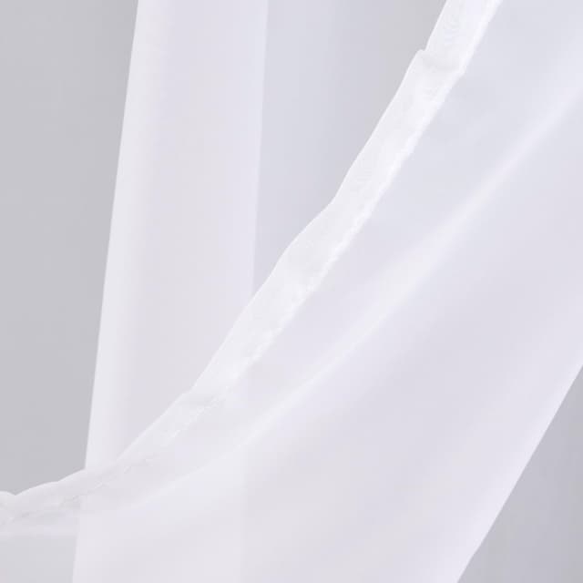 Brilliant Gardine Transparent Vorhang mit Ösen - Lichtdurchlässig