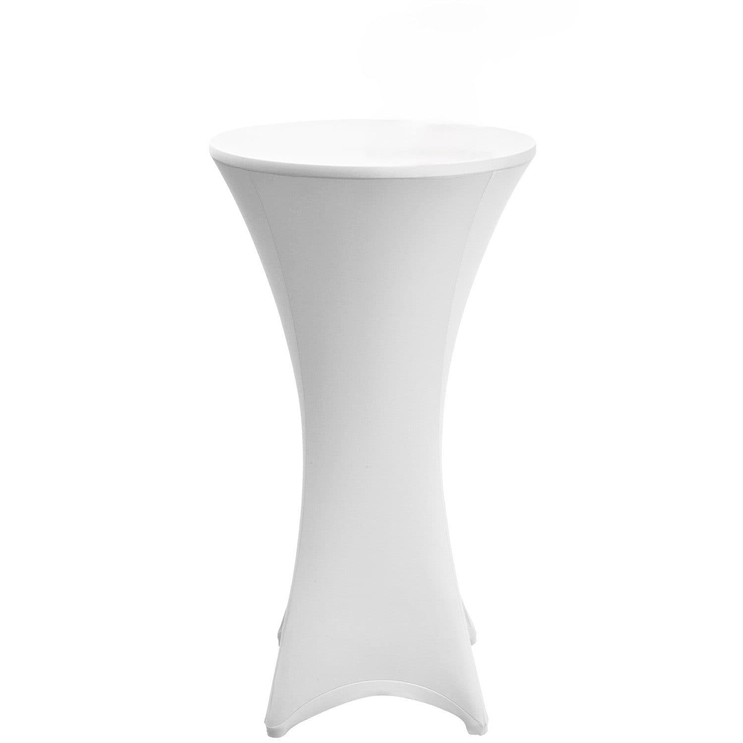 Beautissu Stehtischhusse Stretch Weiß 110-120cm - Bild 2