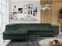 MKS MÖBEL Ecksofa PETER L Grün Tilia mit Bettfunktion und Bettkasten Bild 2