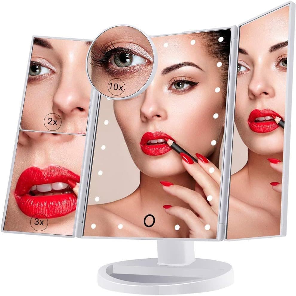Forrlite Kosmetikspiegel LED Beleuchtung 10x Vergrößerung - Bild 2