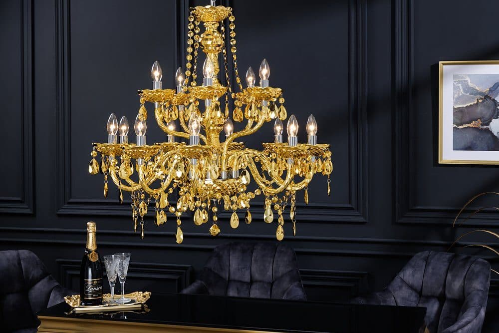 riess-ambiente Kronleuchter CRYSTAL 80cm Gold Barock Design - Bild 2