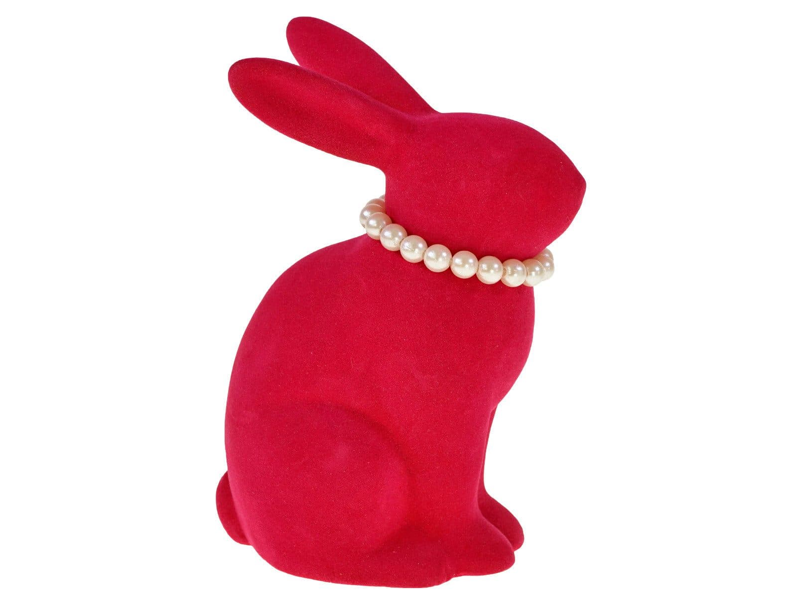 Werner Voß Dekofigur Hase mit Perlenkette Pink