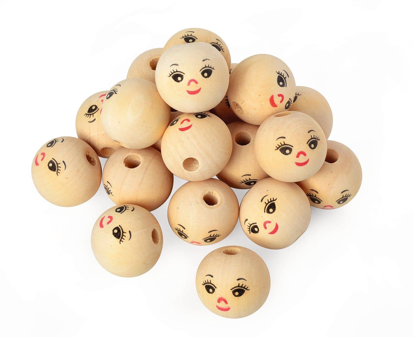 VBS XXL Dekofigur Holzkugeln 25 St. Ø 30 mm