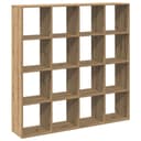 vidaXL Bücherregal Artisan-Eiche 16 Fächer Holzwerkstoff Bild 2