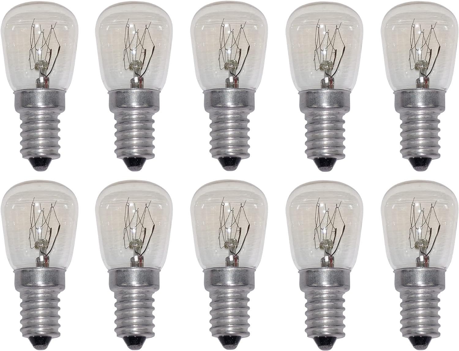 Provance Spezialleuchtmittel 10er Set E14 15 Watt Kühlschranklampe Tropfenform