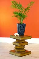 Kinaree Beistelltisch Bücherstapel Suar-Holz Bild 2