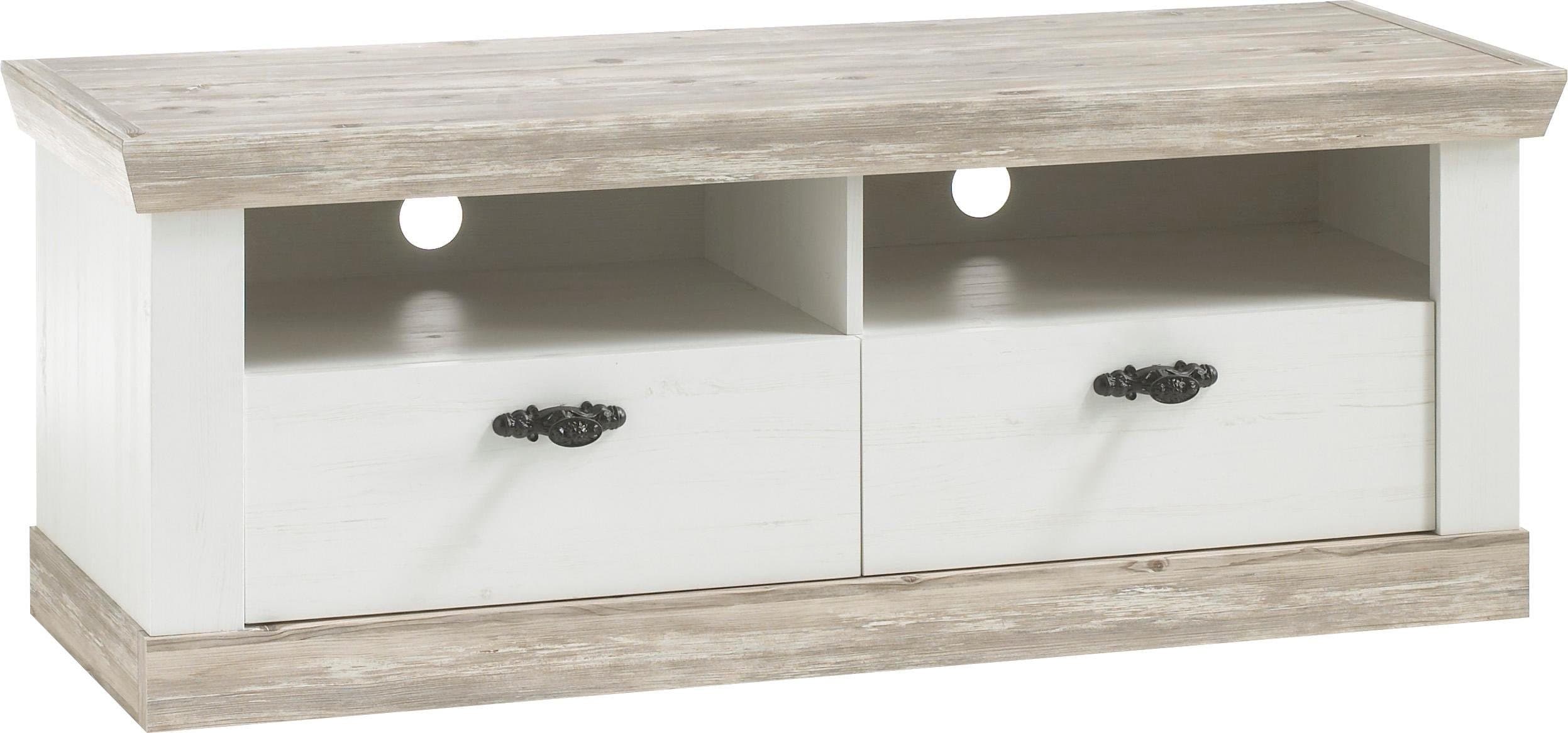 Home affaire Lowboard Florenz TV-Schrank Landhausstil Weiß - Bild 2
