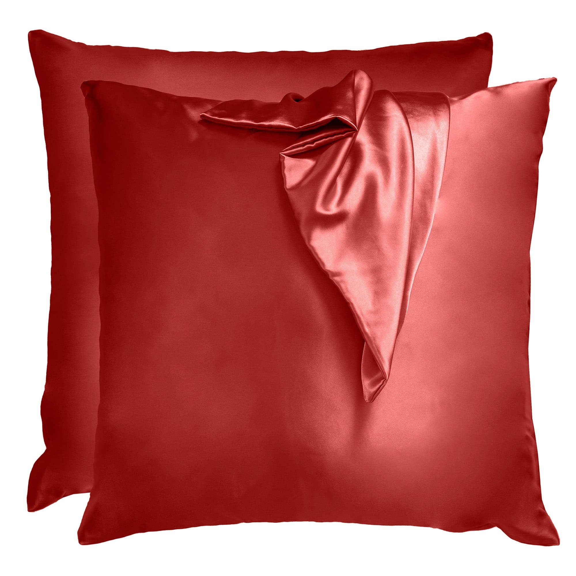 Komfortec Kissenbezug Mikrofaser Satin Rosa 2 Stück - Bild 2