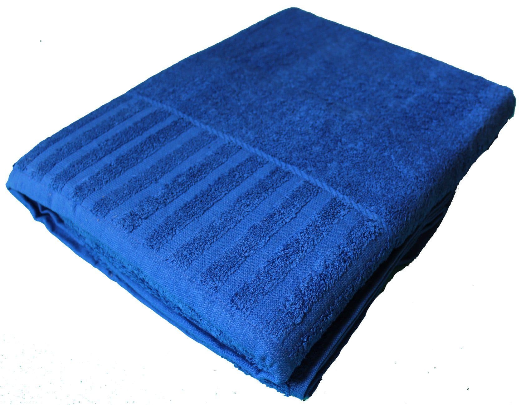 KH-Haushaltshandel Saunatuch XXL 100% Baumwolle 80x200cm Blau - Bild 2