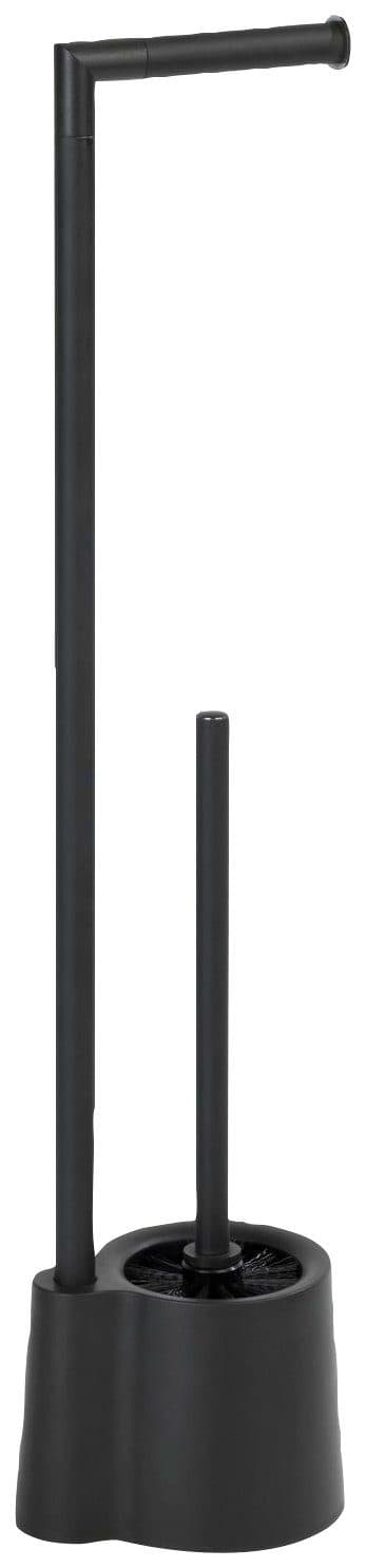 WENKO WC-Garnitur Avola Schwarz Edelstahl Kunststoff 2-in-1 - Bild 2