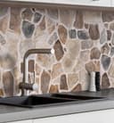 MyMaxxi Küchenrückwand Selbstklebend Mauer Natursteine Braun Bild 2