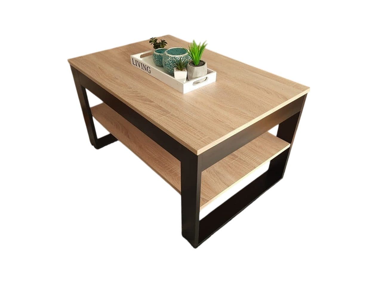 designimpex Couchtisch Design DA-222 Schwarz Matt - Bild 2