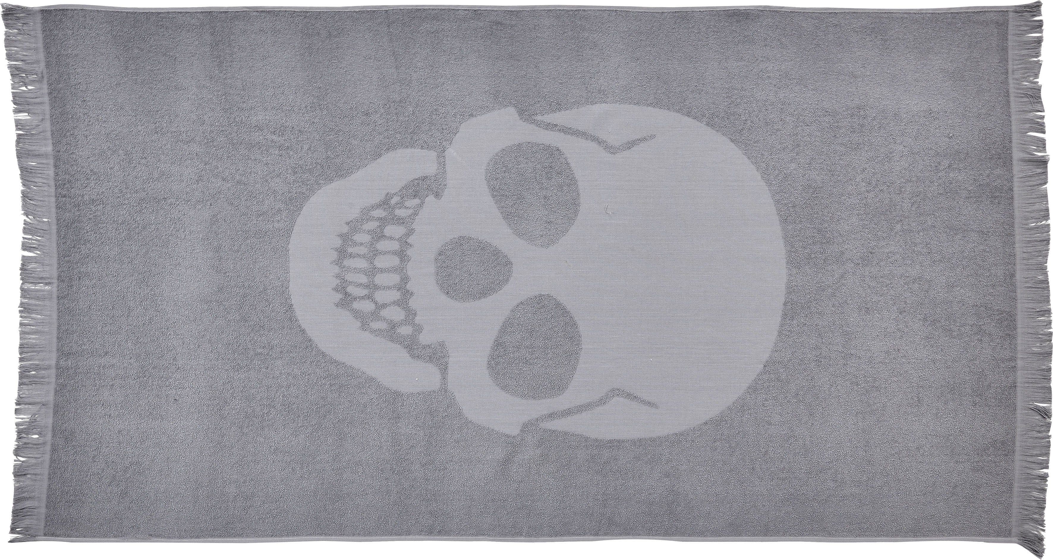 done. Hamamtuch Skull Grau Frottier Saugfähig - Bild 2