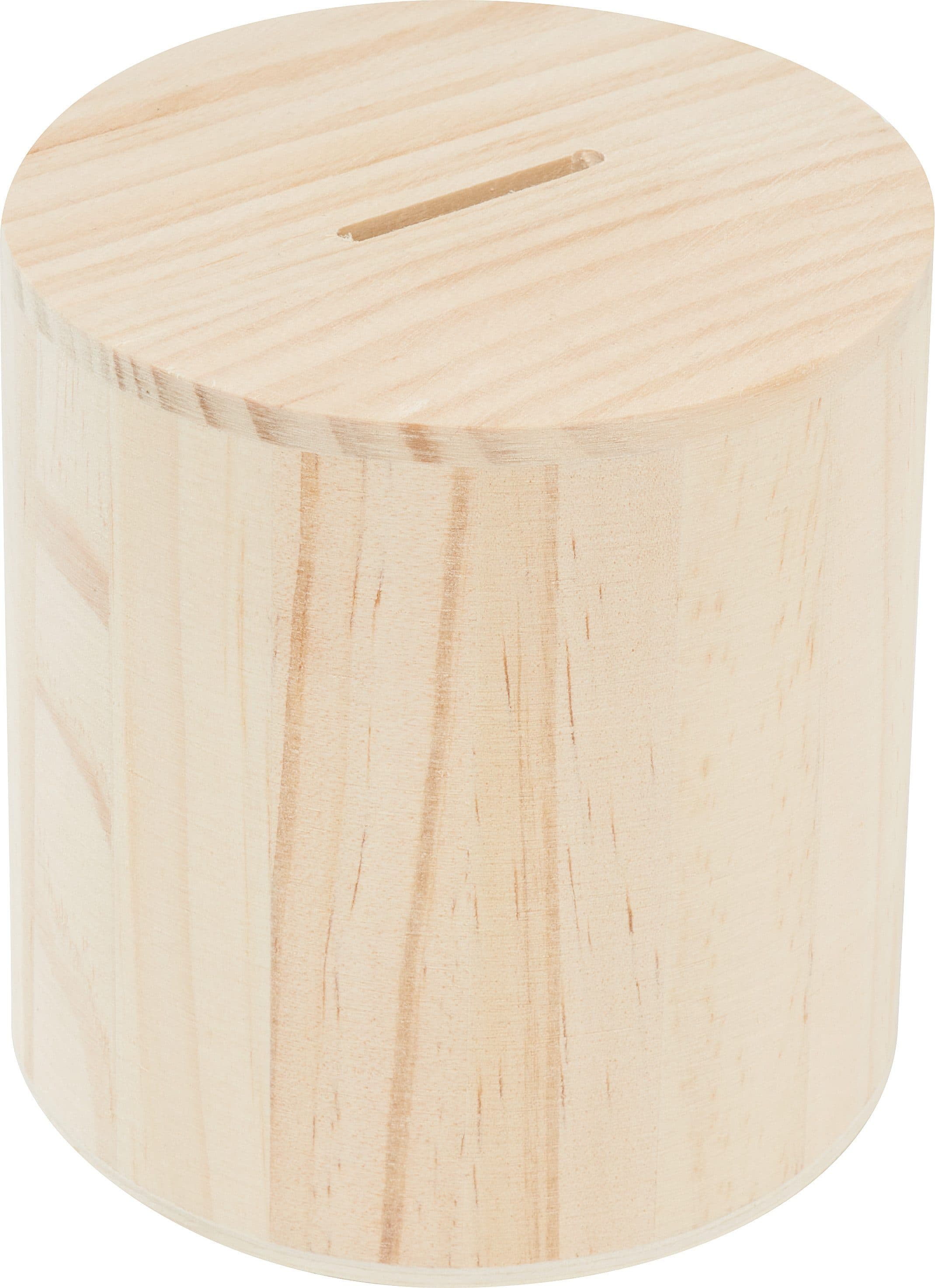 Rico Design Holz-Spardose rund 10x10cm zum Dekorieren