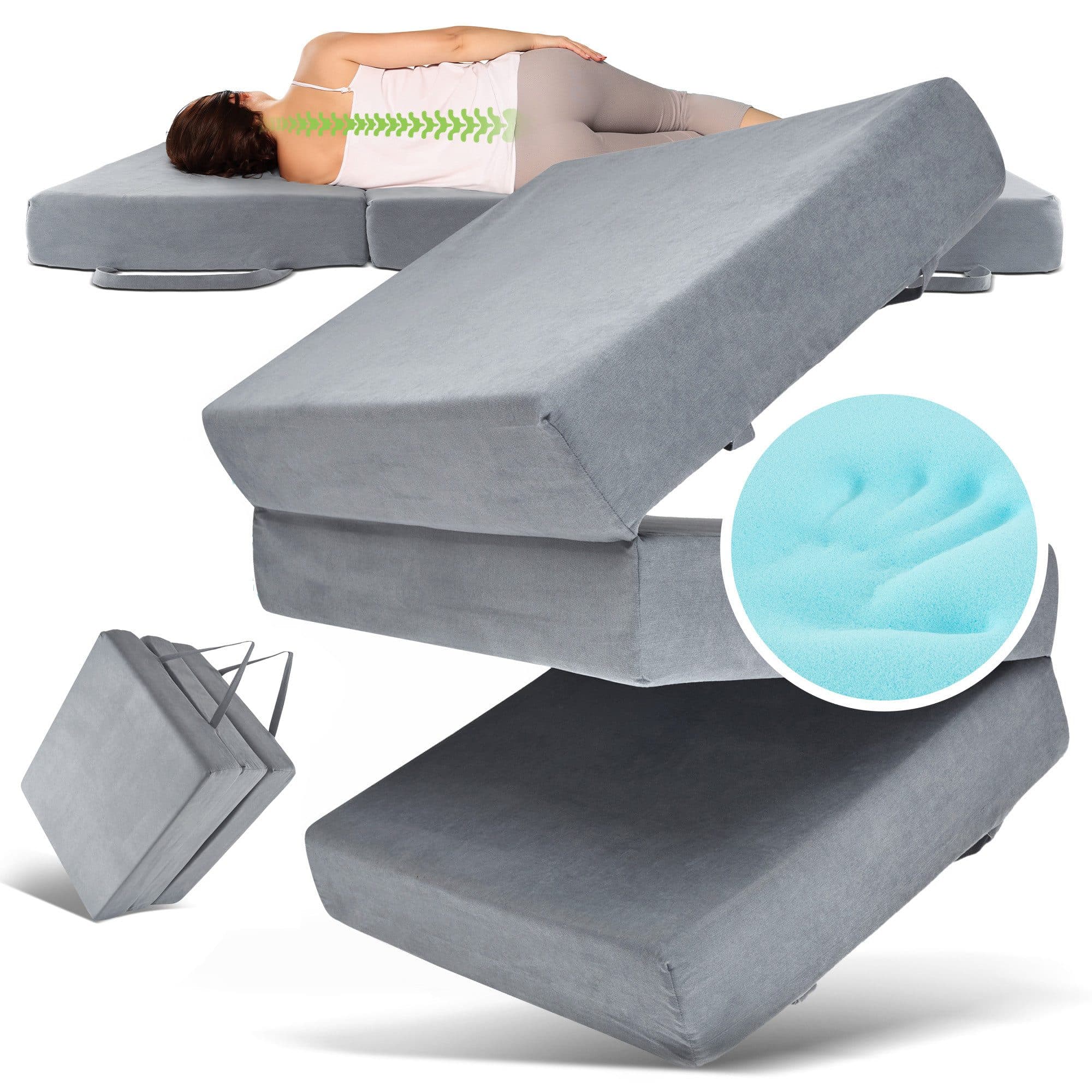 Herlag Klappmatratze Visco Gästebett 14 cm Härtegrad H3 - Bild 2