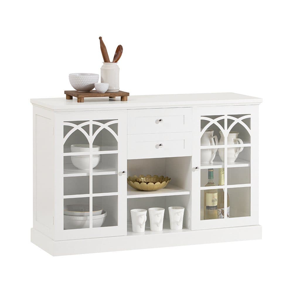 SoBuy Buffet FSB79 Sideboard Küchenschrank Kommode Schrank Weiß - Bild 2