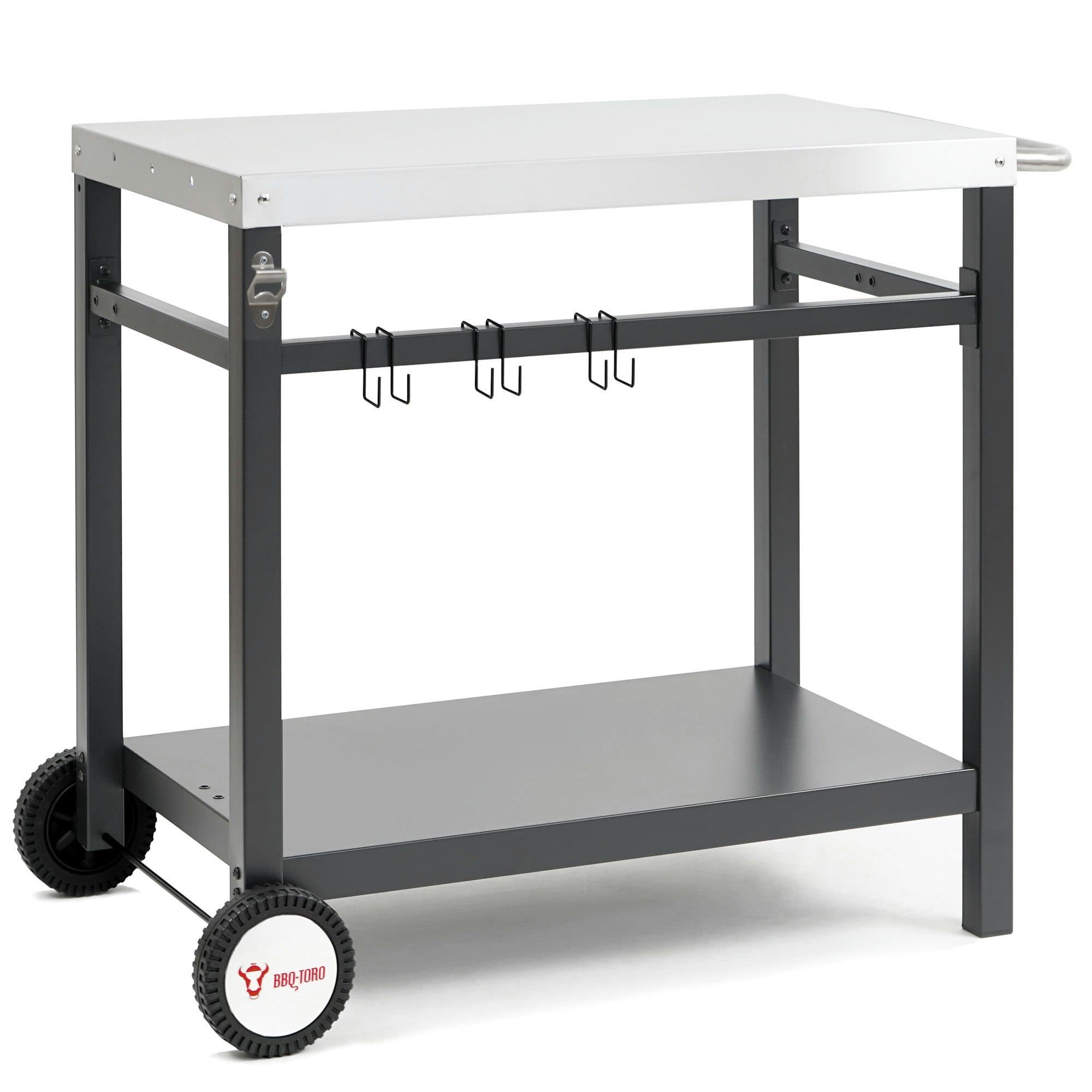 BBQ-Toro Grillwagen 85x50x81 cm Beistelltisch Rollwagen Grillen - Bild 2
