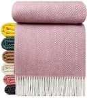 STTS Wolldecke TIROL M 100 % Schurwolle Rosa Bild 2