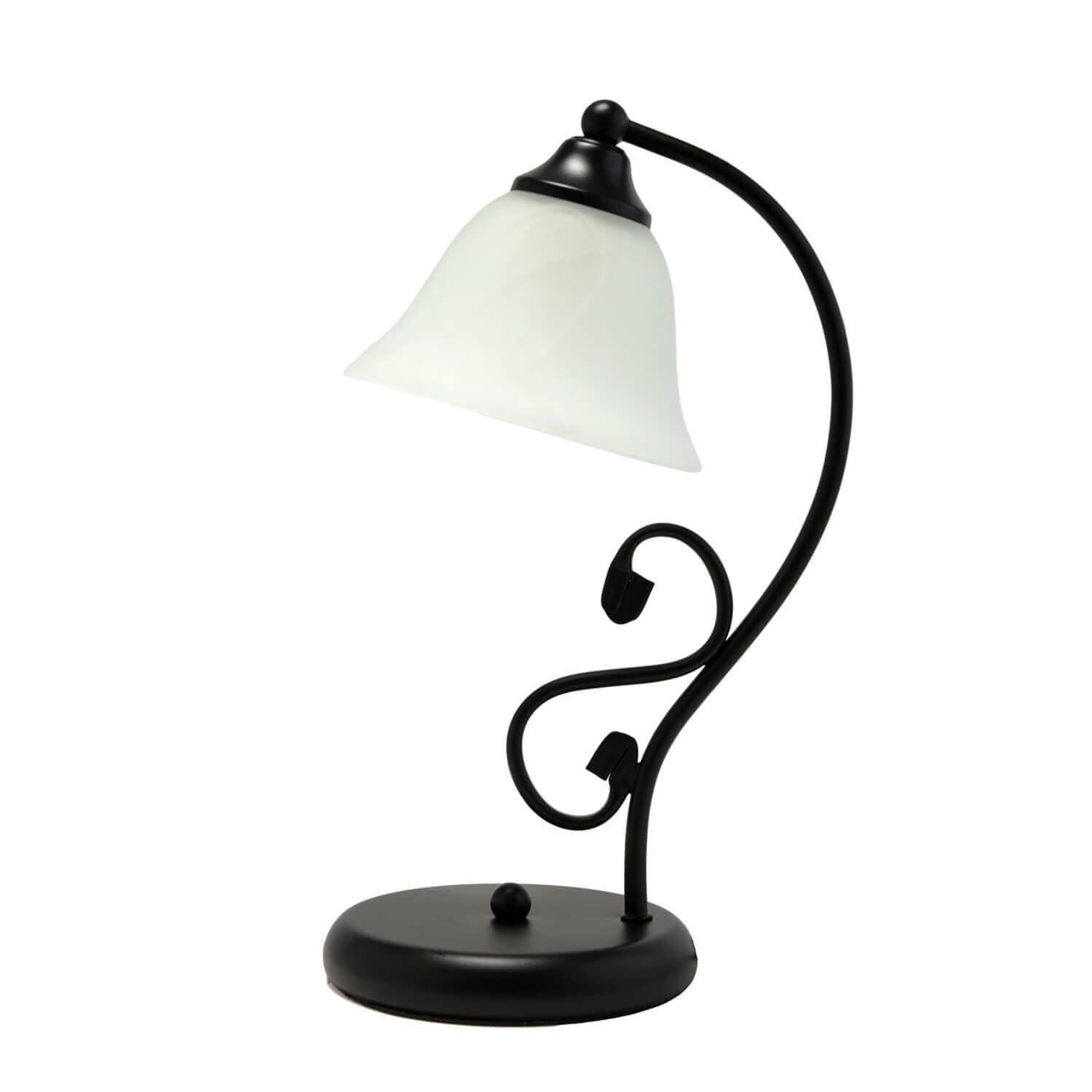 Licht-Erlebnisse Nachttischlampe DOROTHEA Landhausstil Alabasterglas - Bild 2
