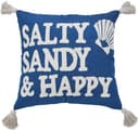 DONE. Dekokissen CUSHION SEALIFE SALTY SANDY HAPPY Blau Bestickt Bild 2