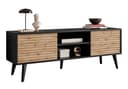 Lookway Lowboard CONE RTV 154 Schrank Schwarz Eiche Artisan Bild 2