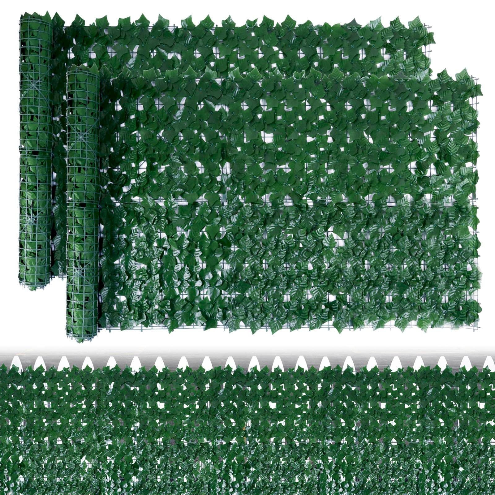 BlingBin Kunsthecke Sichtschutz Grün 2er Set - Bild 2