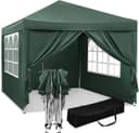 Woltu Faltpavillon 3x3m mit Seitenteilen und Stahlrahmen Bild 2