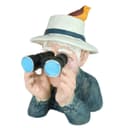 colourliving Gartenfigur Opa Paschulke mit Fernglas Bunt Bild 2