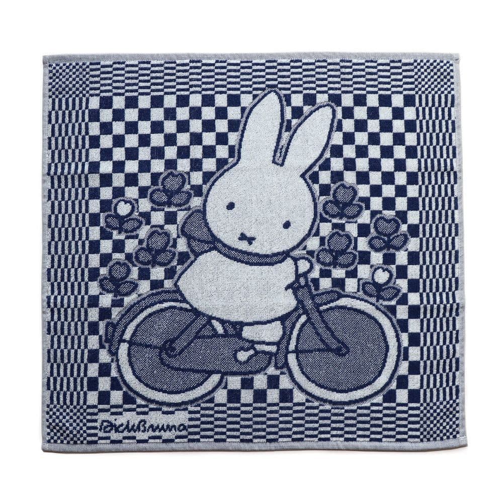 Hollandsche Waaren Geschirrtuch Miffy Blau Beige 60x60 cm