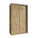 Masseno Schwebetürenschrank NISSE Kleiderschrank mit Schubladen Eiche Artisan Bild 2