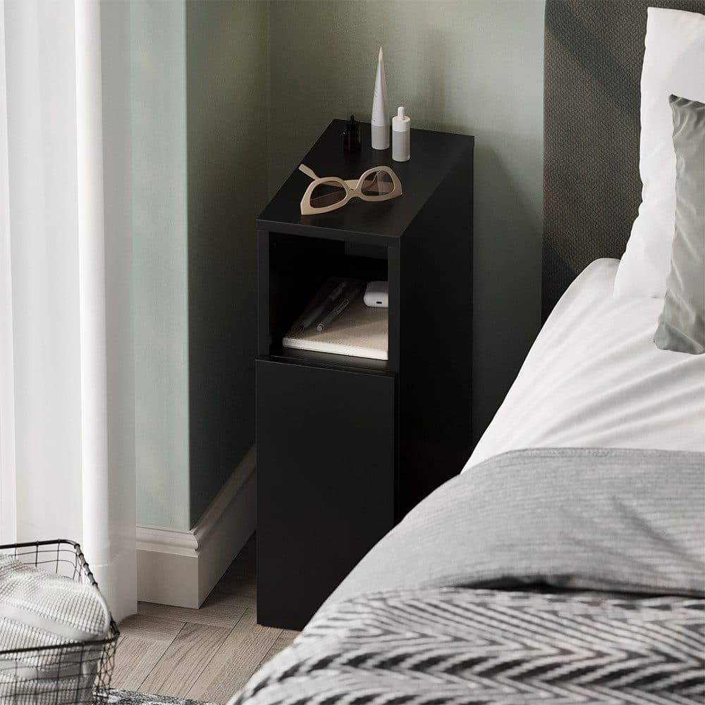 Vicco Nachtschrank Enton Schwarz mit 1 Tür - Bild 2