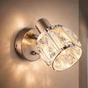 GLOBO LIGHTING Wandleuchte Glaskristalle Chrom Innen Beleuchtung Bild 2