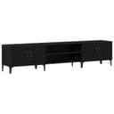 vidaXL TV-Schrank Schwarz Eichen-Optik 180 x 31,5 x 40 cm Bild 2
